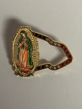 New Era Virgin Mary Mexican Flag Frame Hat Pin Pins Streetwear Hats Bag Fitted